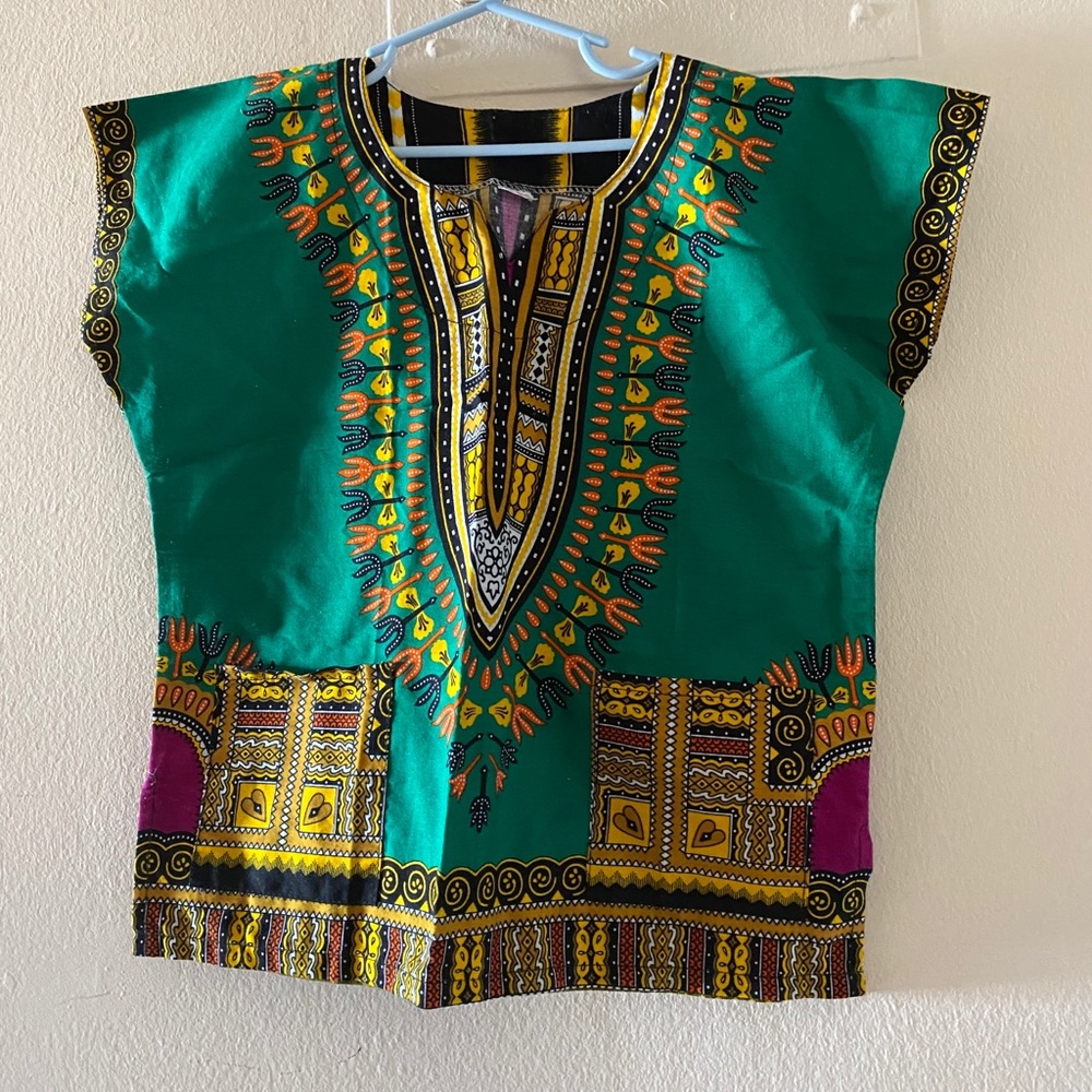 Kid’s Green Dashiki-Size S